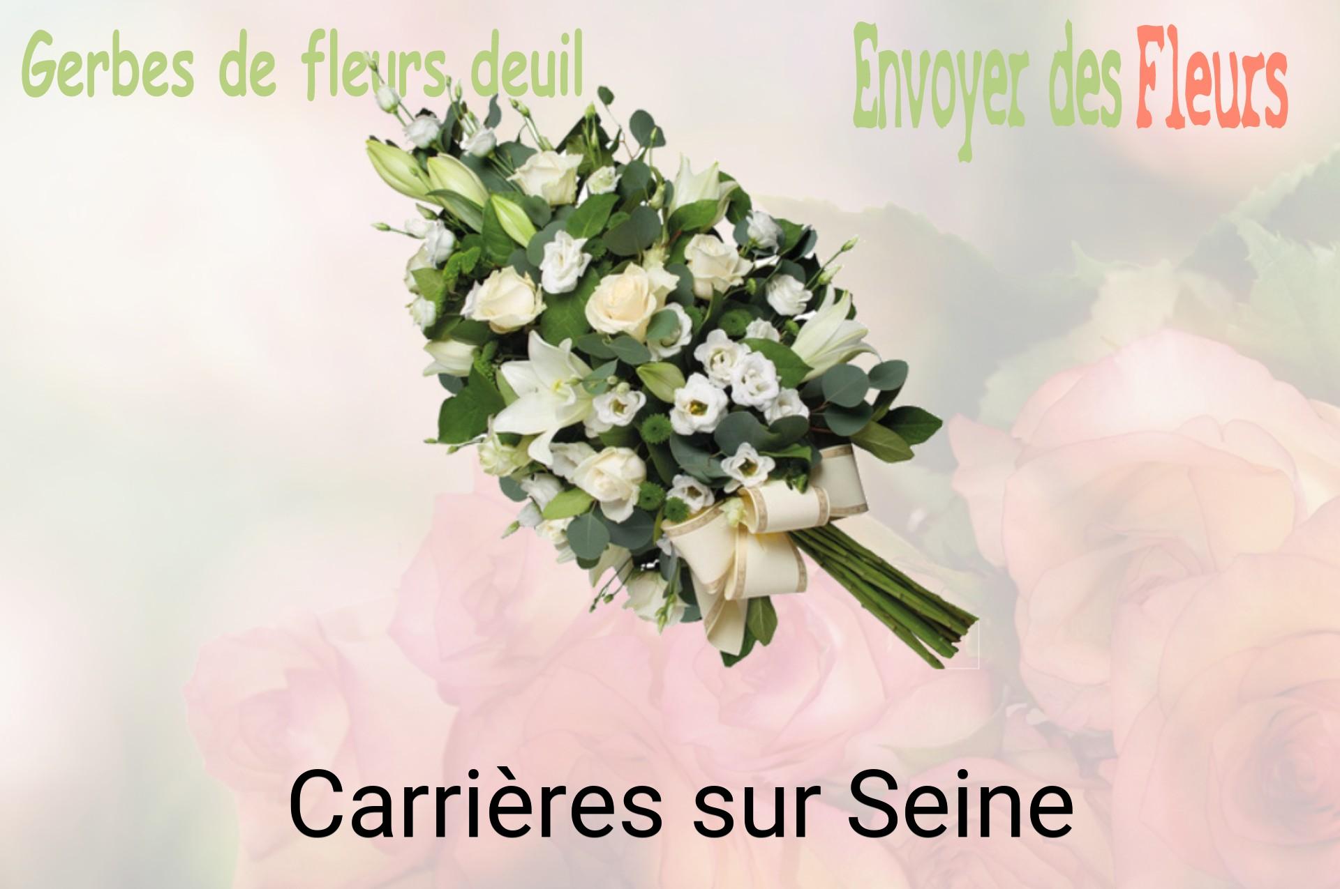 Gerbe de fleurs de deuil livrée à Carrières-sur-Seine